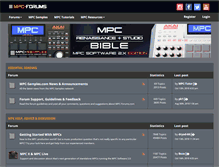 Tablet Screenshot of mpc-forums.com